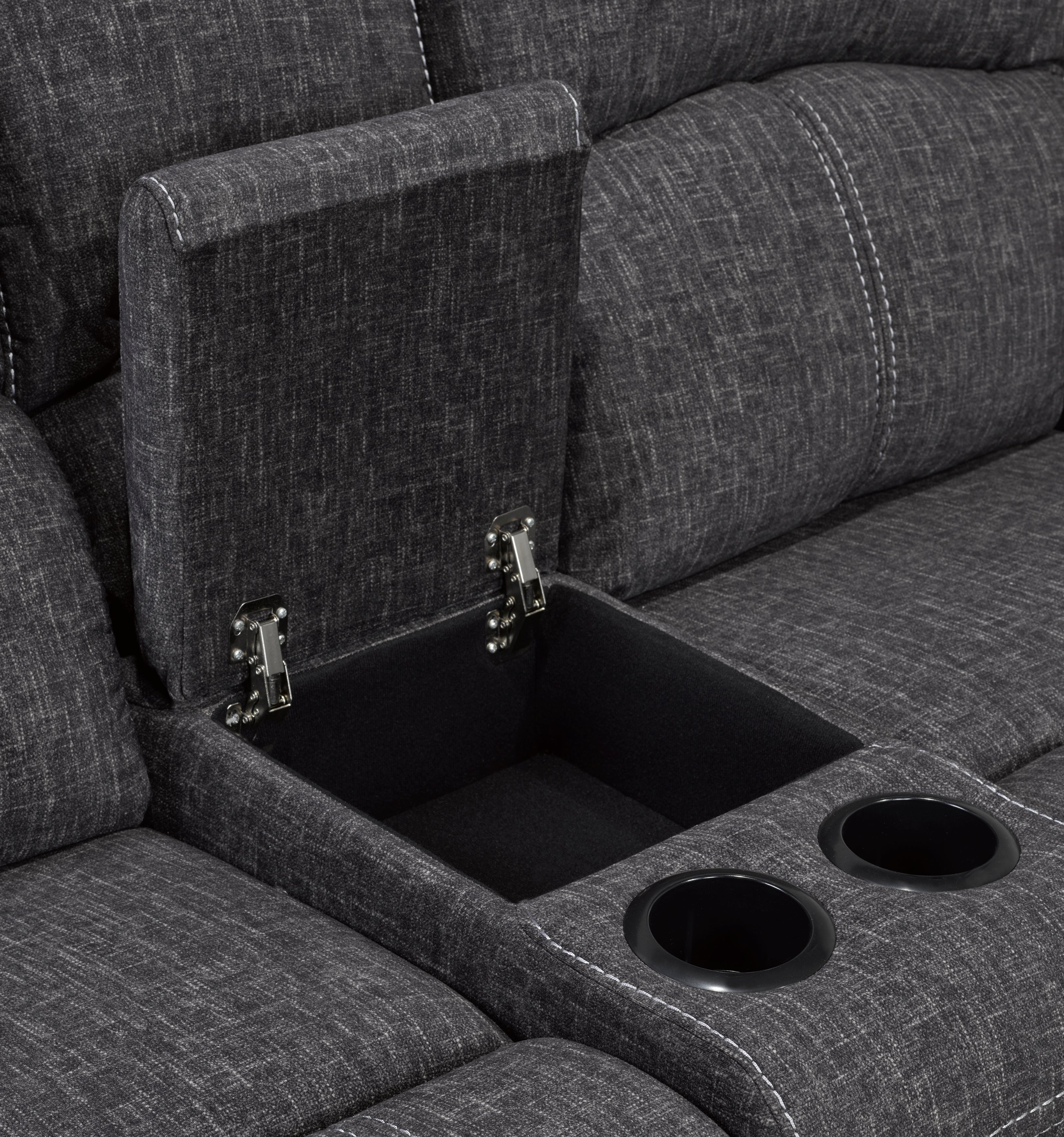 CAUSEUSE INCLINABLE - GRIS ( Meuble Mtl )