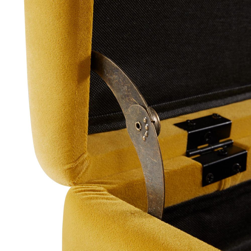 Banc de rangement Marcella : Jaune ocre