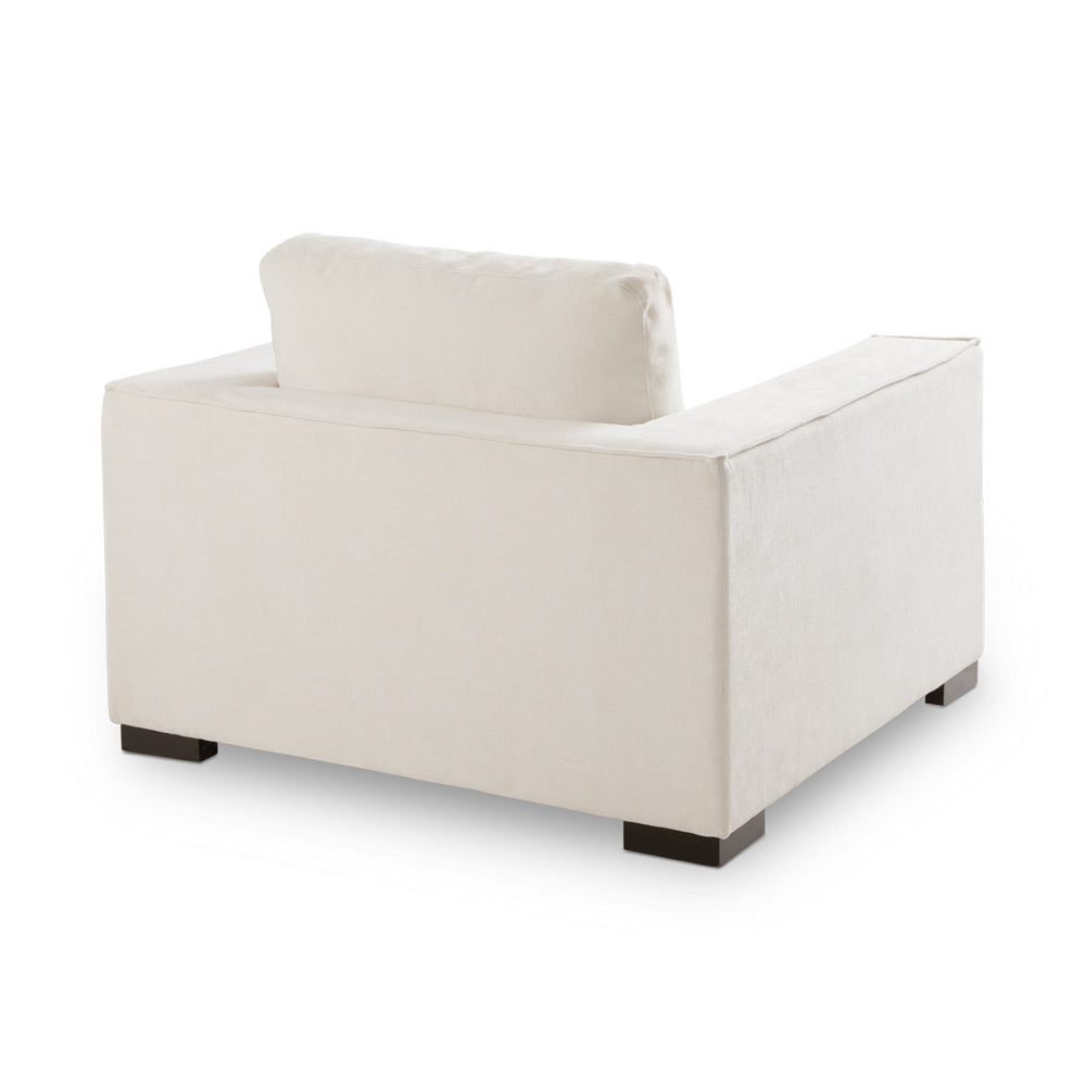 Fauteuil d'appoint Grant : ivoire