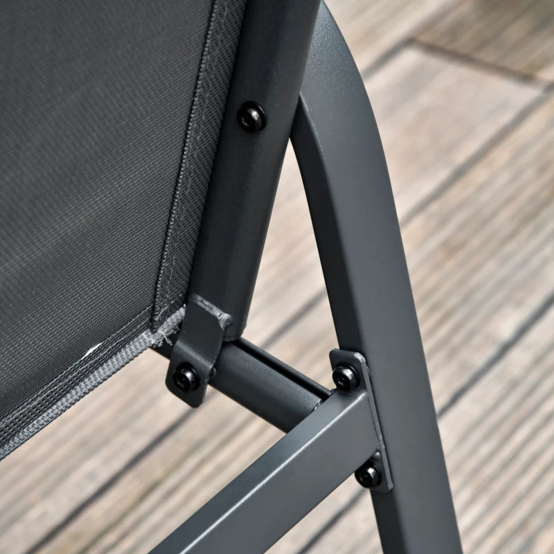 Ensemble de meubles de patio en 4 pièces ensemble de conversation avec des causeuses, des chaises simples et une table basse pour le balcon au bord de la piscine de l'arrière-cour