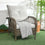 Canapé de patio avec coussins de 4,7 po d'épaisseur, 29,9 po x 34,3 po x 38,6 po, gris
