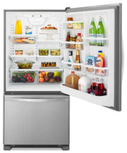 Réfrigérateur Whirlpool 30" 18,7 pi³ Congélateur Inférieur Inox Monochrome WRB329RFBM
