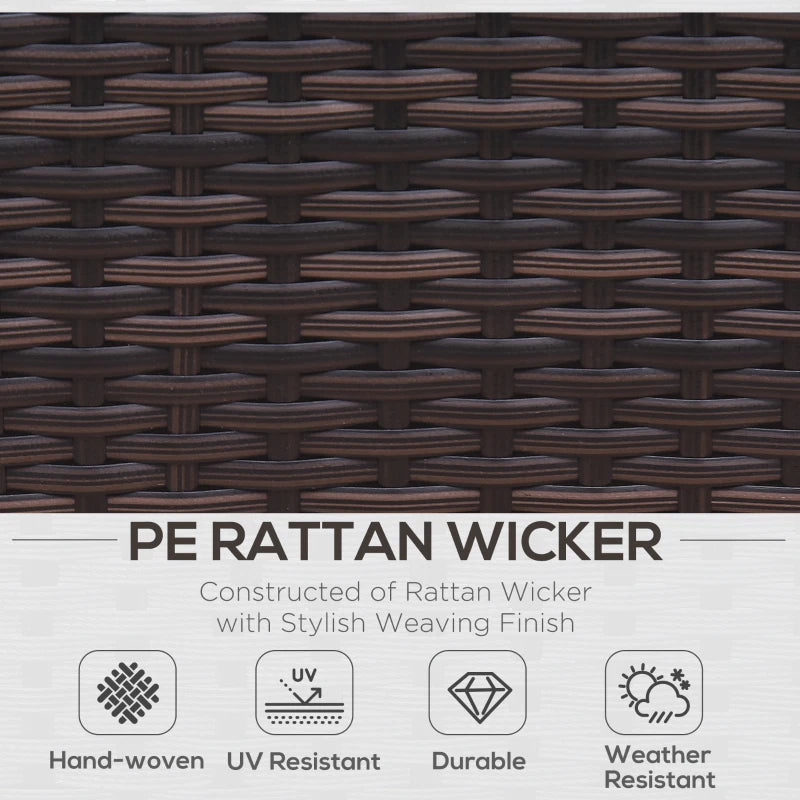 Ensemble de meubles de patio 6 pièces, ensemble de canapé sectionnel de jardin en osier de luxe, meubles de patio extérieur résistants à toutes les intempéries avec siège coussin pour porche, jardin, balcon au bord de la piscine