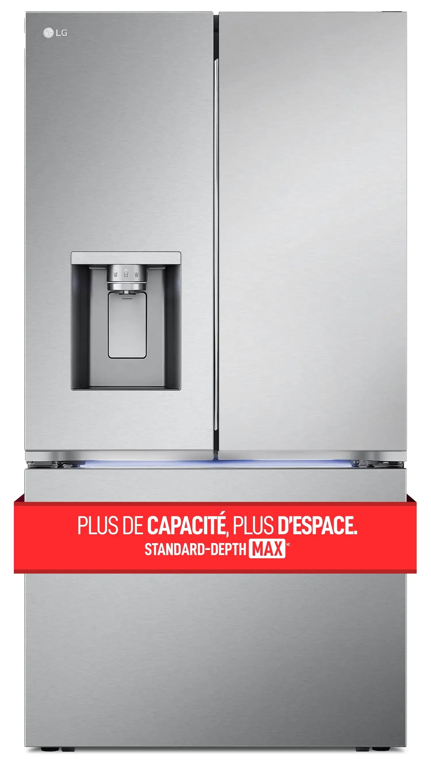 Réfrigérateur LG 31 pi³ Portes Françaises 36" 4 Types Glace