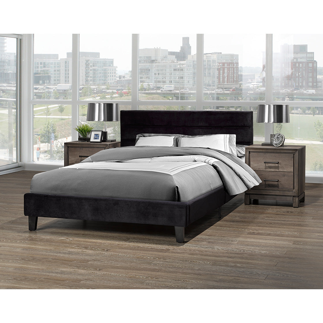 LIT PLATEFORME QUEEN ( Meuble Mtl )
