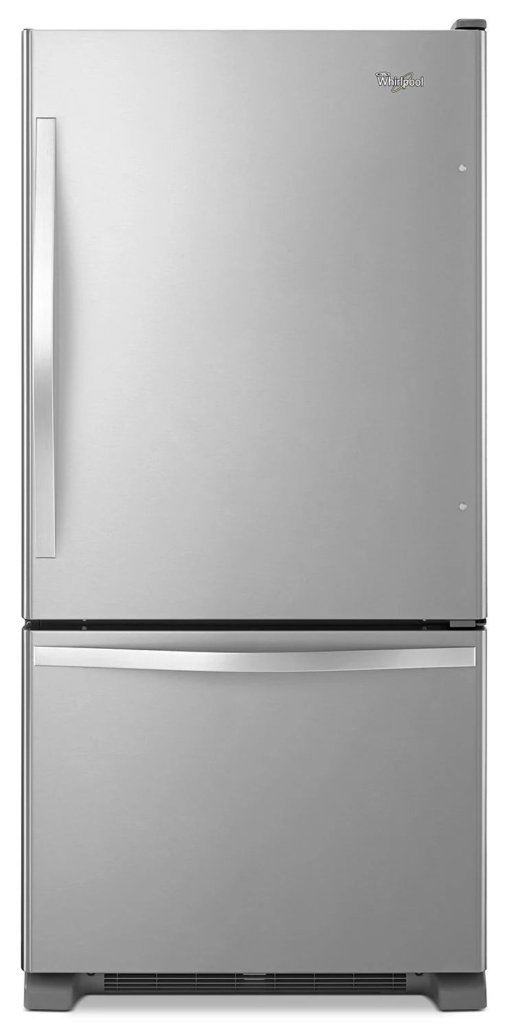 Réfrigérateur Whirlpool 30" 18,7 pi³ Congélateur Inférieur Inox Monochrome WRB329RFBM