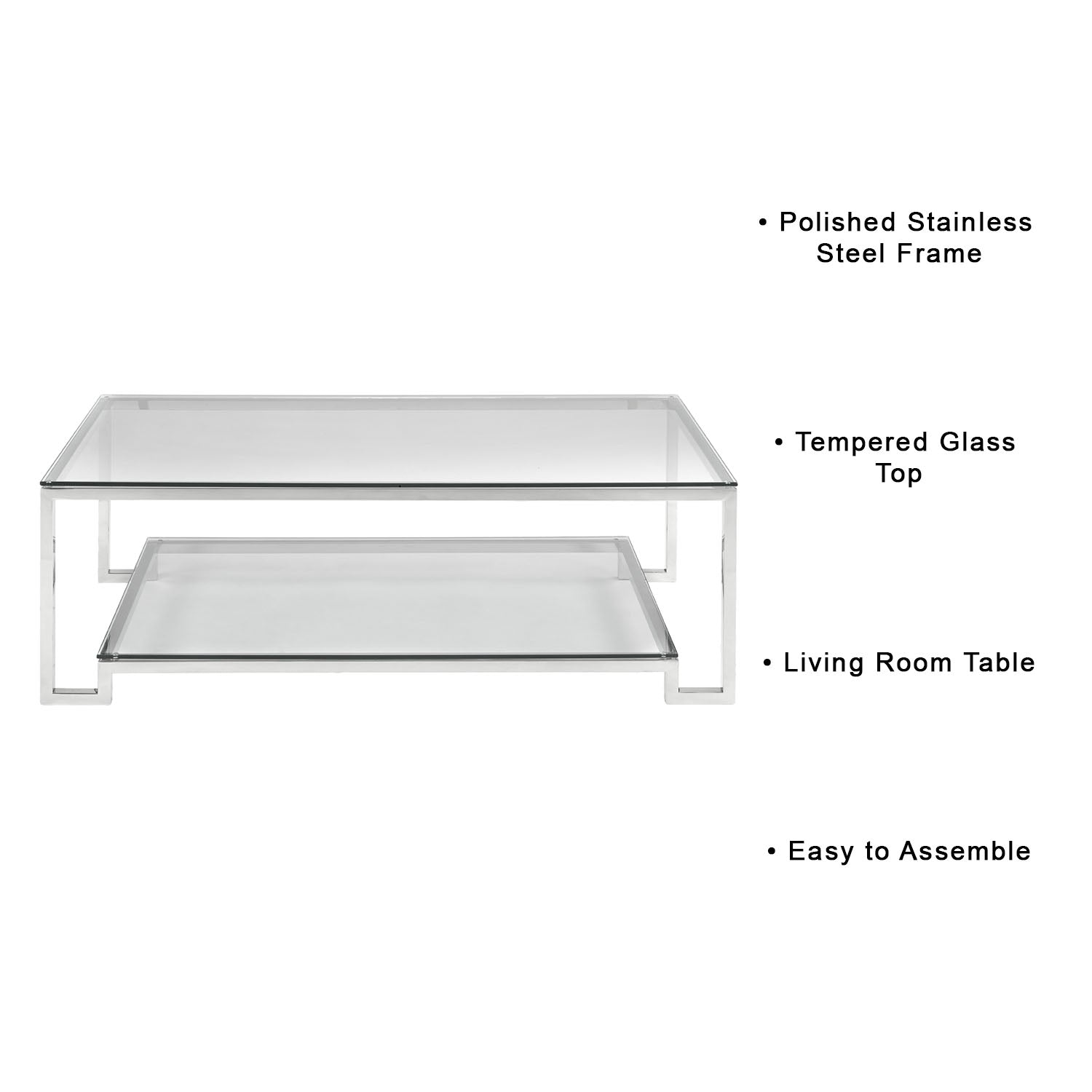 Table basse Krista : taille condo