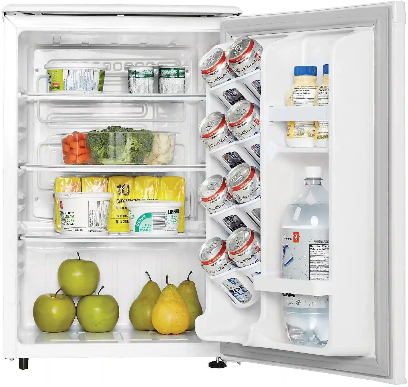 Danby 18" 2.6 cu. ft. Compact Refrigerator with Auto Defrost in White DAR026A1WDD