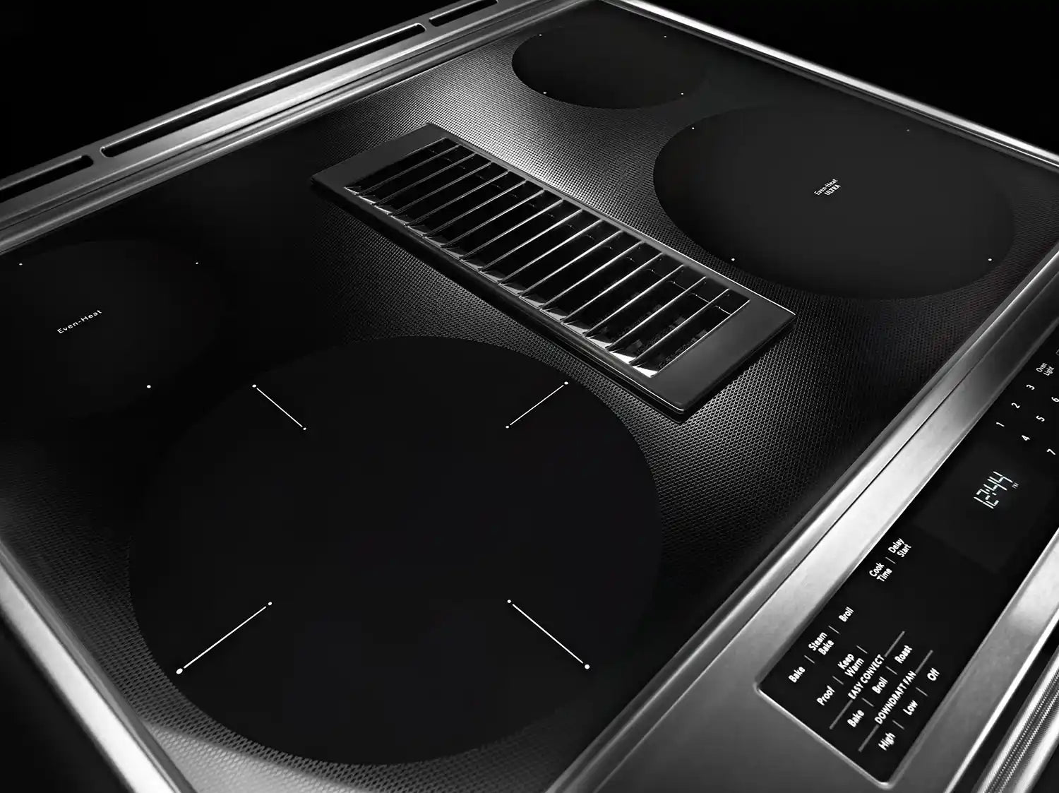 Cuisinière KitchenAid 6,4 pi³ Élec. Vent. Intégrée KSEG950ESS