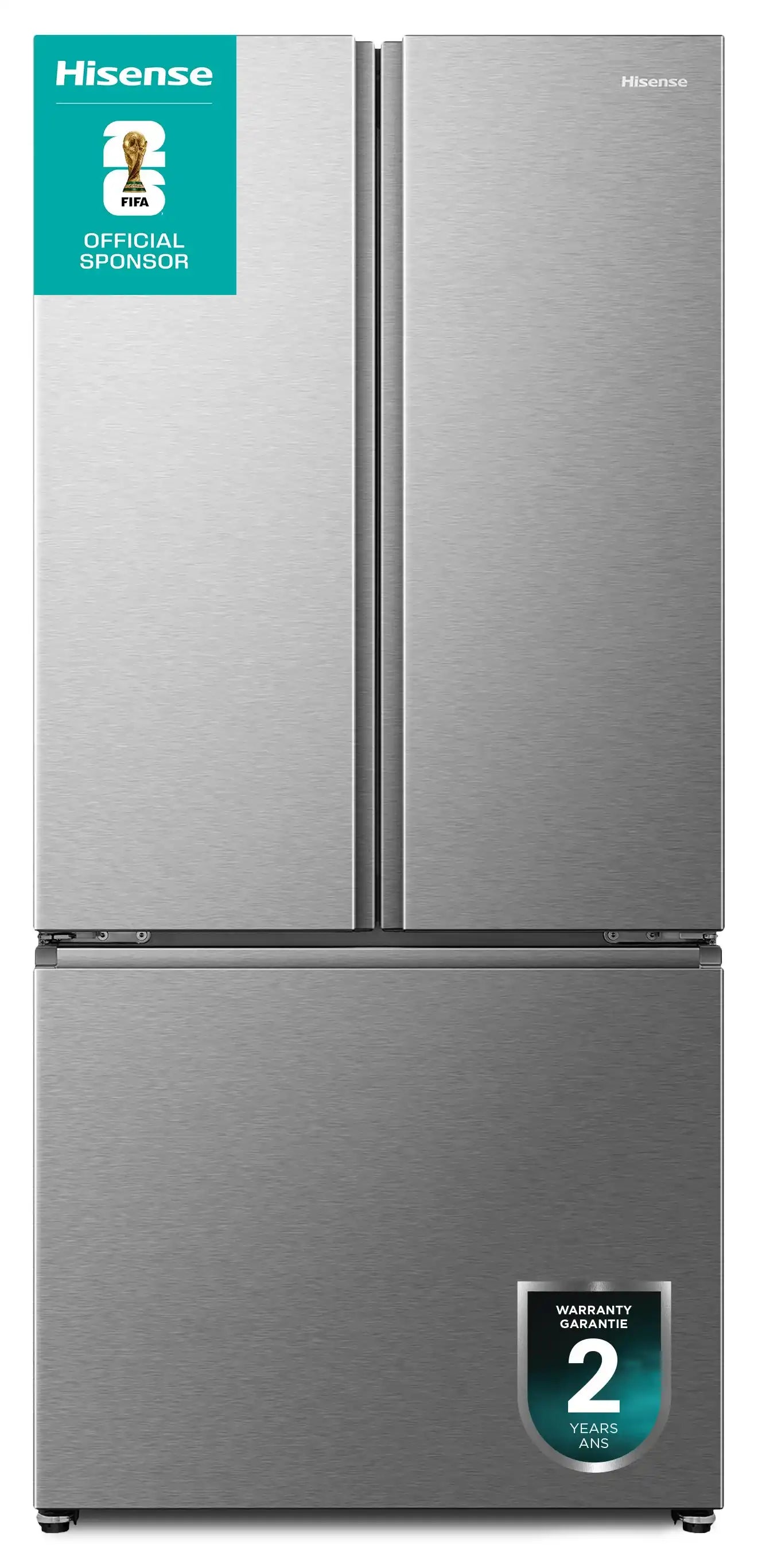 Réfrigérateur Hisense 31" 22,1 pi³ Portes Françaises Inox sans Traces RF22B3FSE