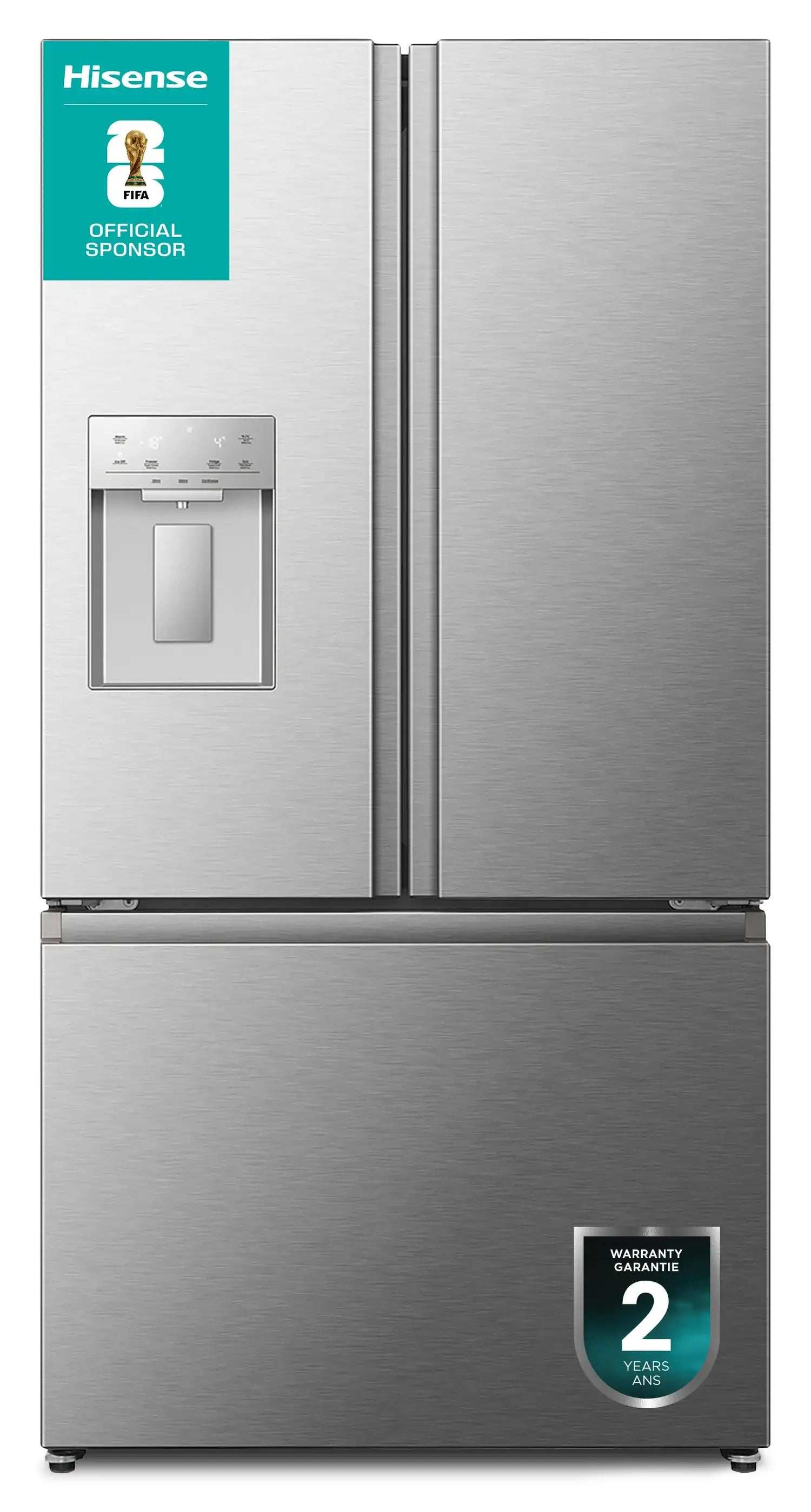 Réfrigérateur Hisense 22,4 pi³ Portes Françaises Inox 36"