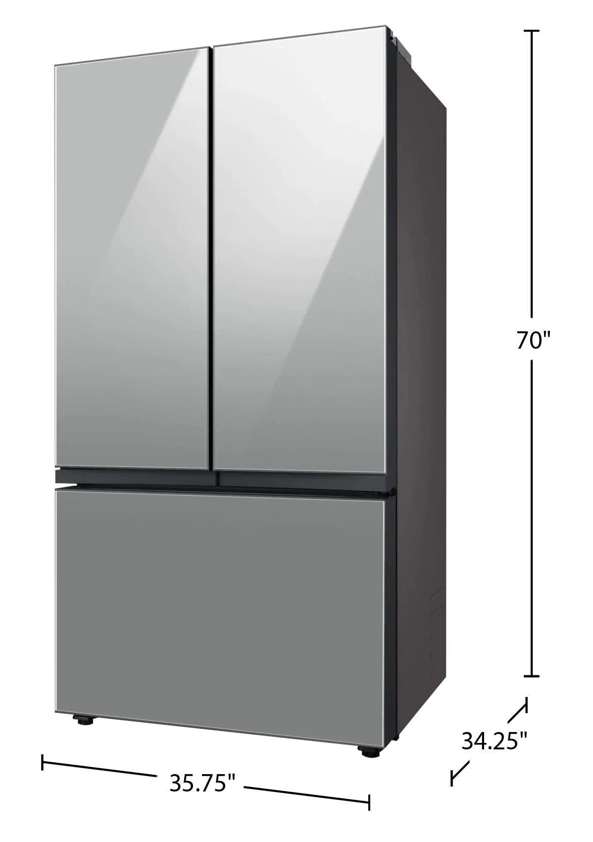 Réfrigérateur Samsung BESPOKE RF30BB6200 | 36 po 30 pi³ Pichet à remplissage automatique