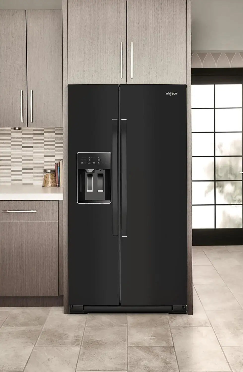 Réfrigérateur Whirlpool WRSF5536RZ juxtaposé 36 po inox résistant traces de doigts