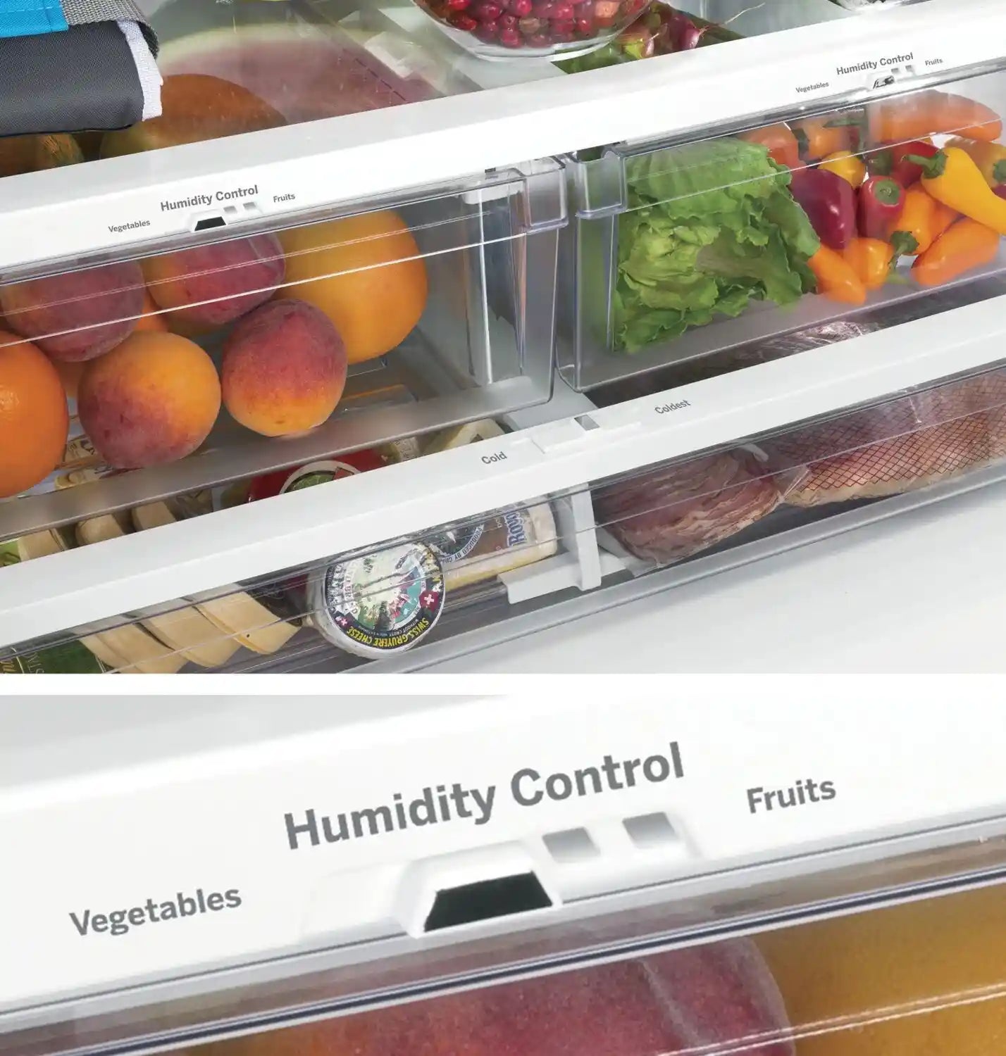 GE 24.7 cu. ft. French-Door Refrigerator Stainless Steel 33"