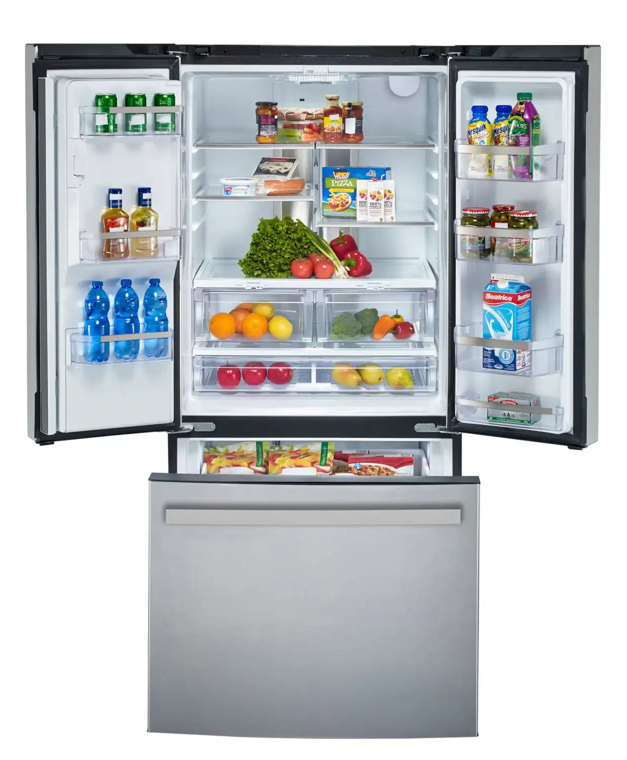 GE 17.5 cu. ft. French Door Refrigerator Stainless Steel 33 in.