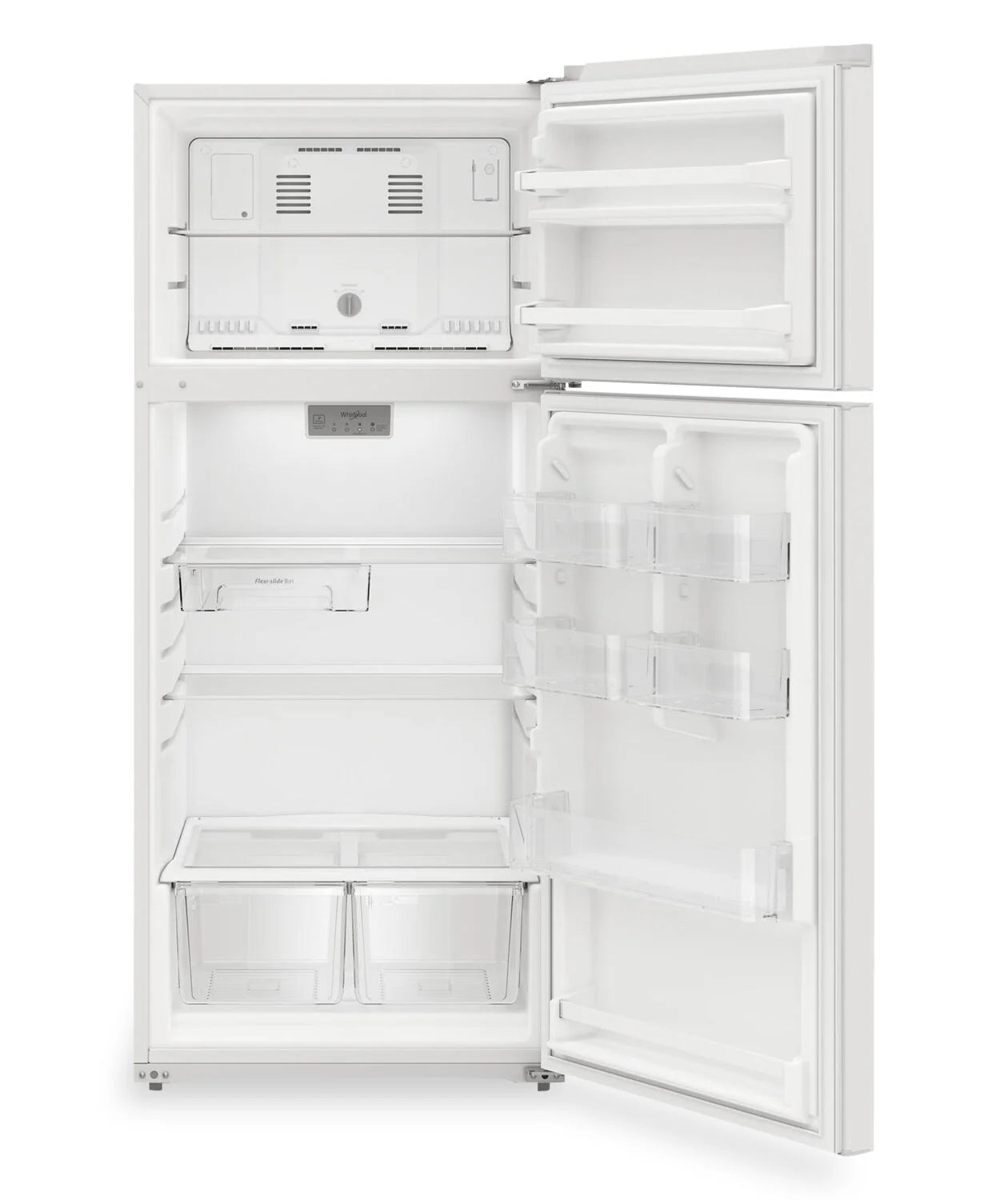 Réfrigérateur Whirlpool WRTX5328PM inox congélateur supérieur 28 po 16,3 pi³