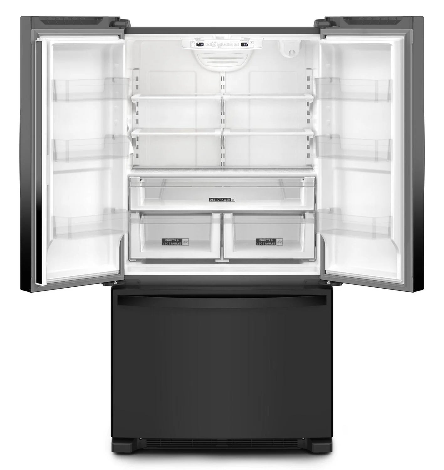 Réfrigérateur Whirlpool 20 pi³ Portes Françaises 36" Inox