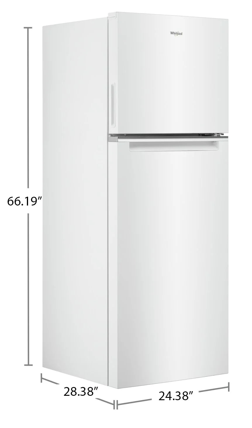 Whirlpool WRT313CZLW | Réfrigérateur Blanc 24" Compact