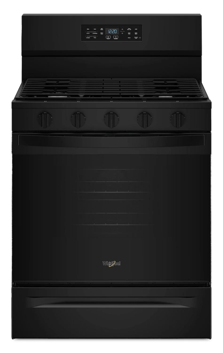 Cuisinière Whirlpool 30" 5 pi³ Gaz Air Fry Intelligente Inox