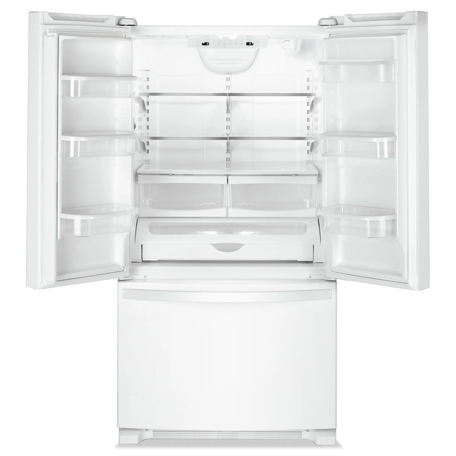 Réfrigérateur Whirlpool 33" 22,1 pi³ Portes Françaises Acier Inoxydable Anti-Trace WRFF5333PZ