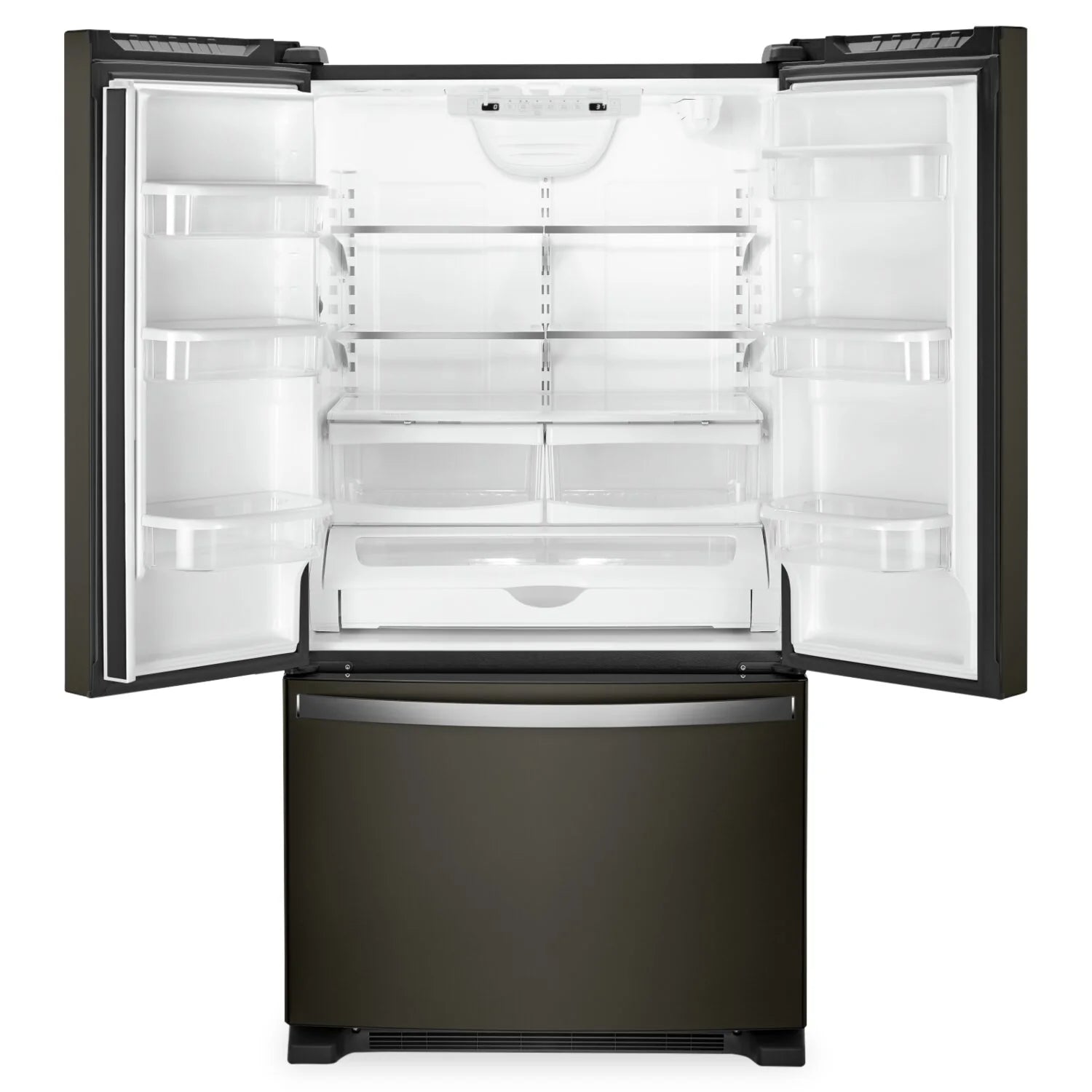 Réfrigérateur Whirlpool 33" 22,1 pi³ Portes Françaises Acier Inoxydable Anti-Trace WRFF5333PZ