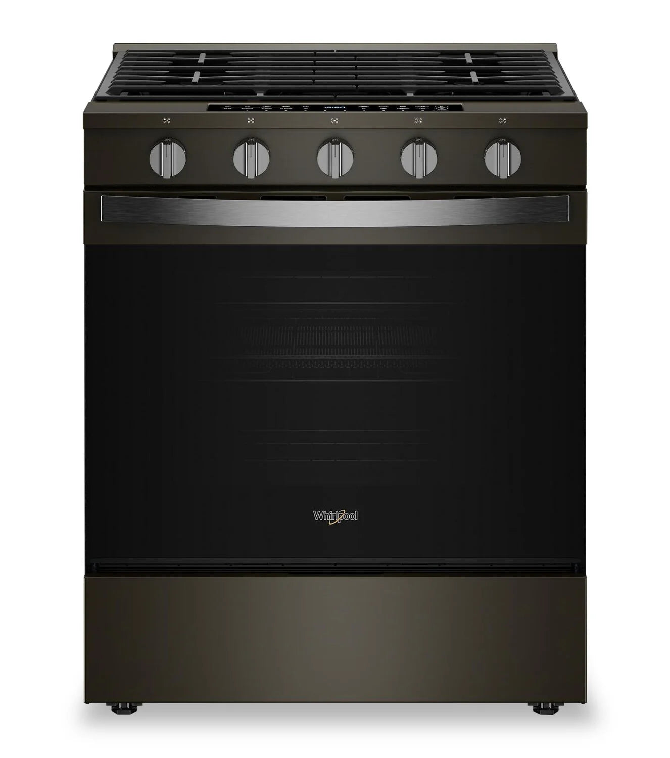 Cuisinière Whirlpool 30" 5 pi³ Gaz Air Fry Intelligente Inox Noir