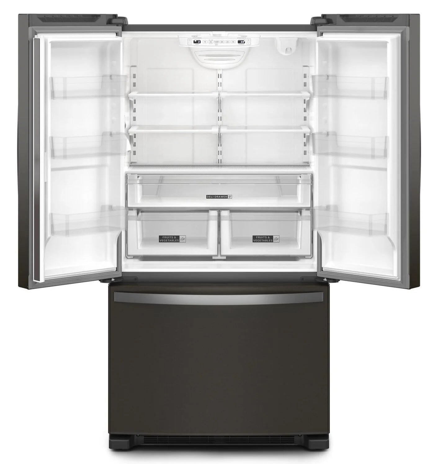 Réfrigérateur Whirlpool 20 pi³ Portes Françaises 36" Inox