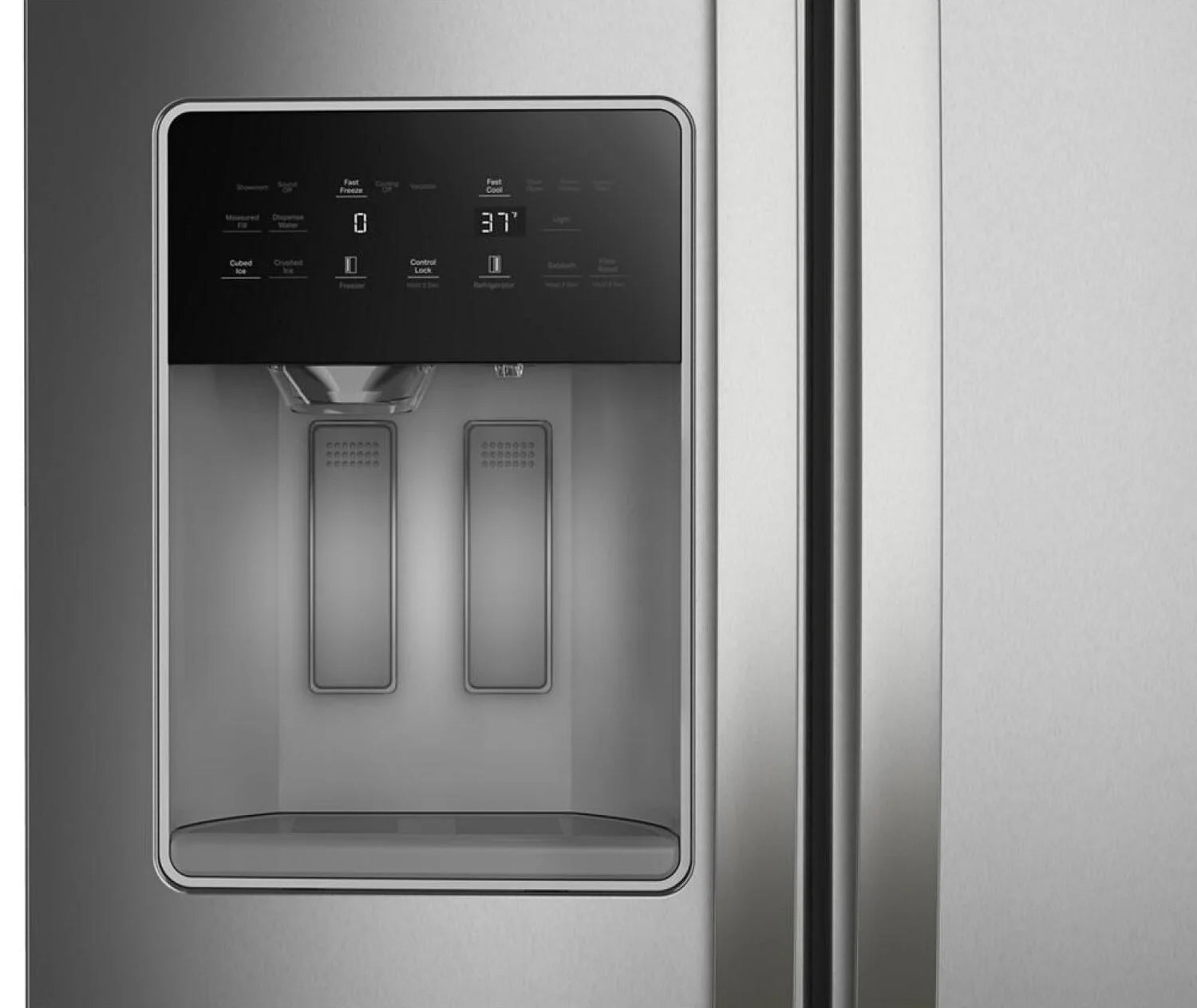Réfrigérateur Whirlpool WRSF5536RZ juxtaposé 36 po inox résistant traces de doigts