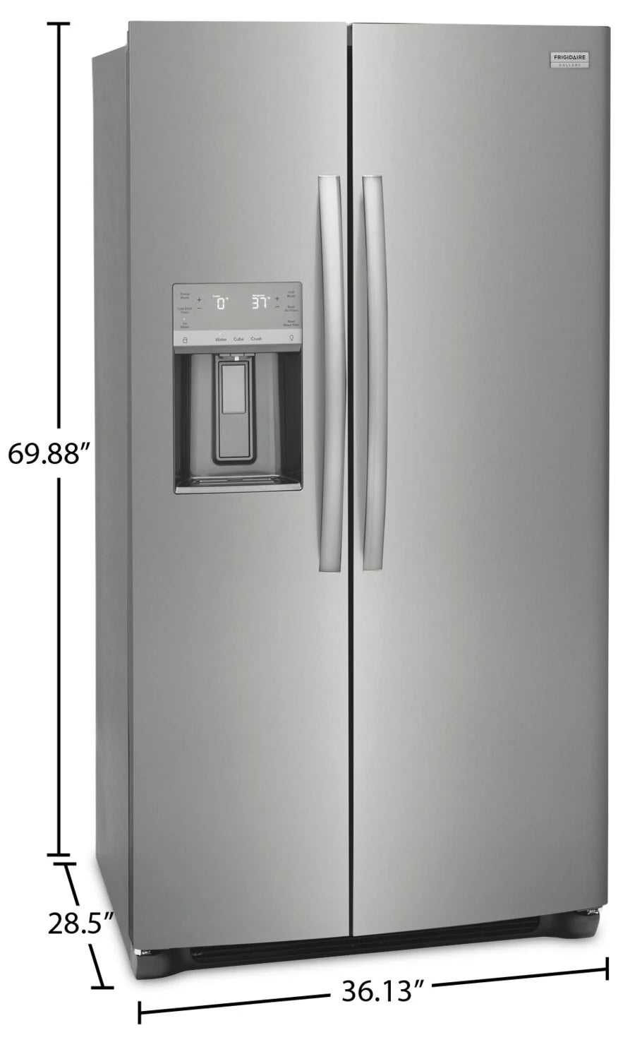 Réfrigérateur Frigidaire Gallery 36" 22,3 pi³ Side-by-Side Profondeur Comptoir GRSC2352AF