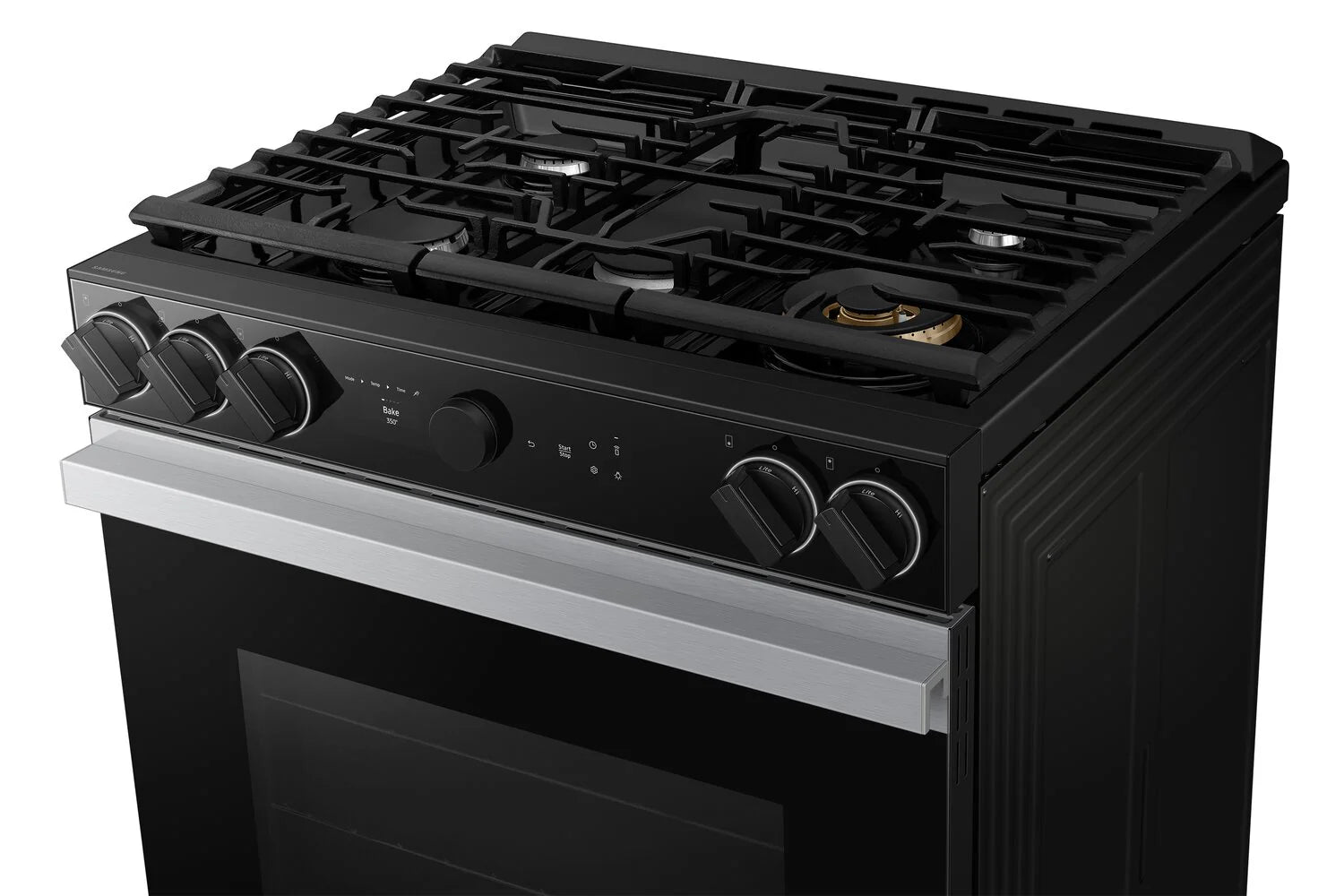 Cuisinière Samsung Bespoke 30" 6 pi³ Gaz Encastrée Caméra & Air Sous Vide Inox NSG6DG8700SRAA
