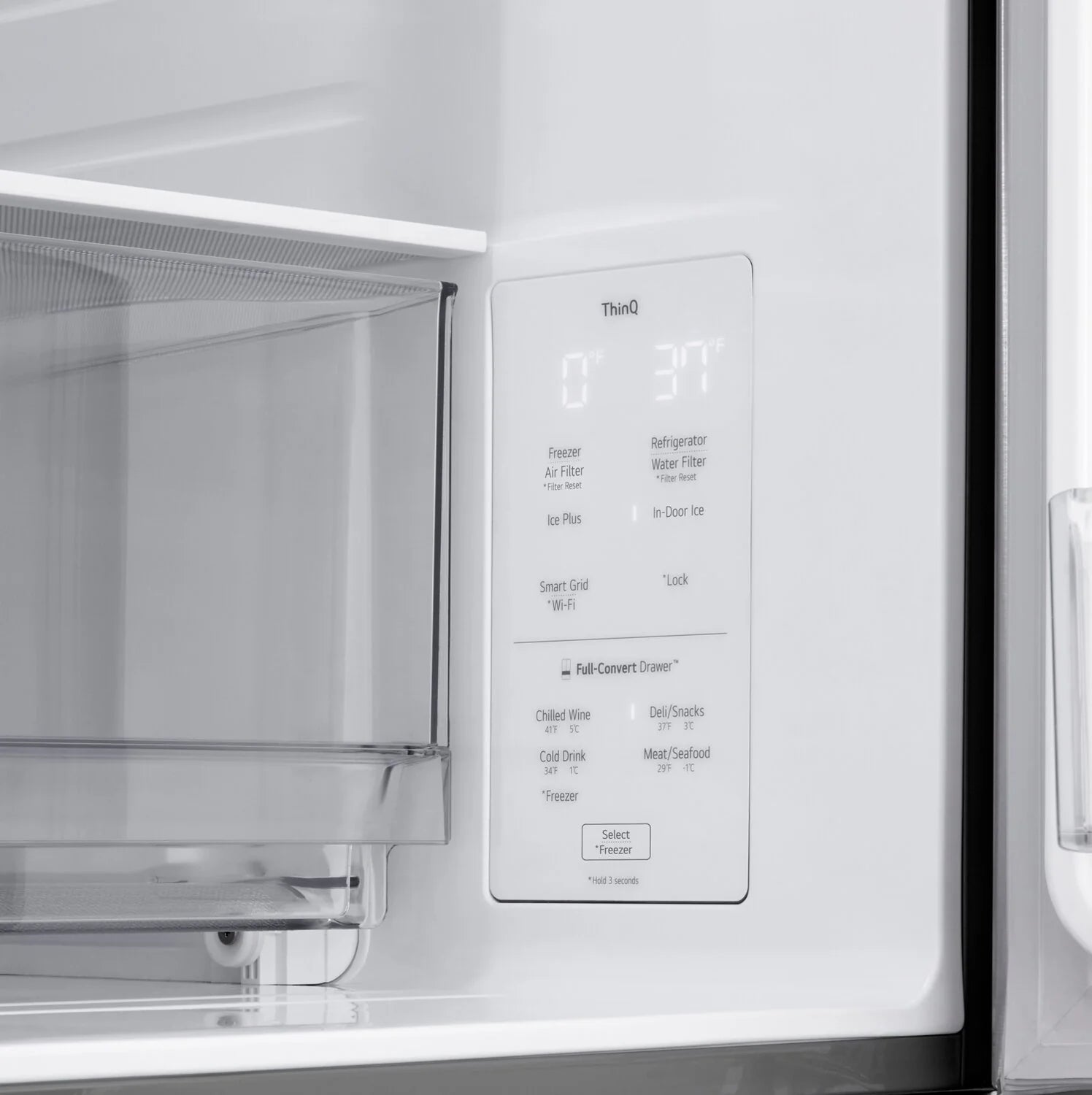 Réfrigérateur LG 29 pi³ InstaView™ MyColour™ Acier inoxydable 36"