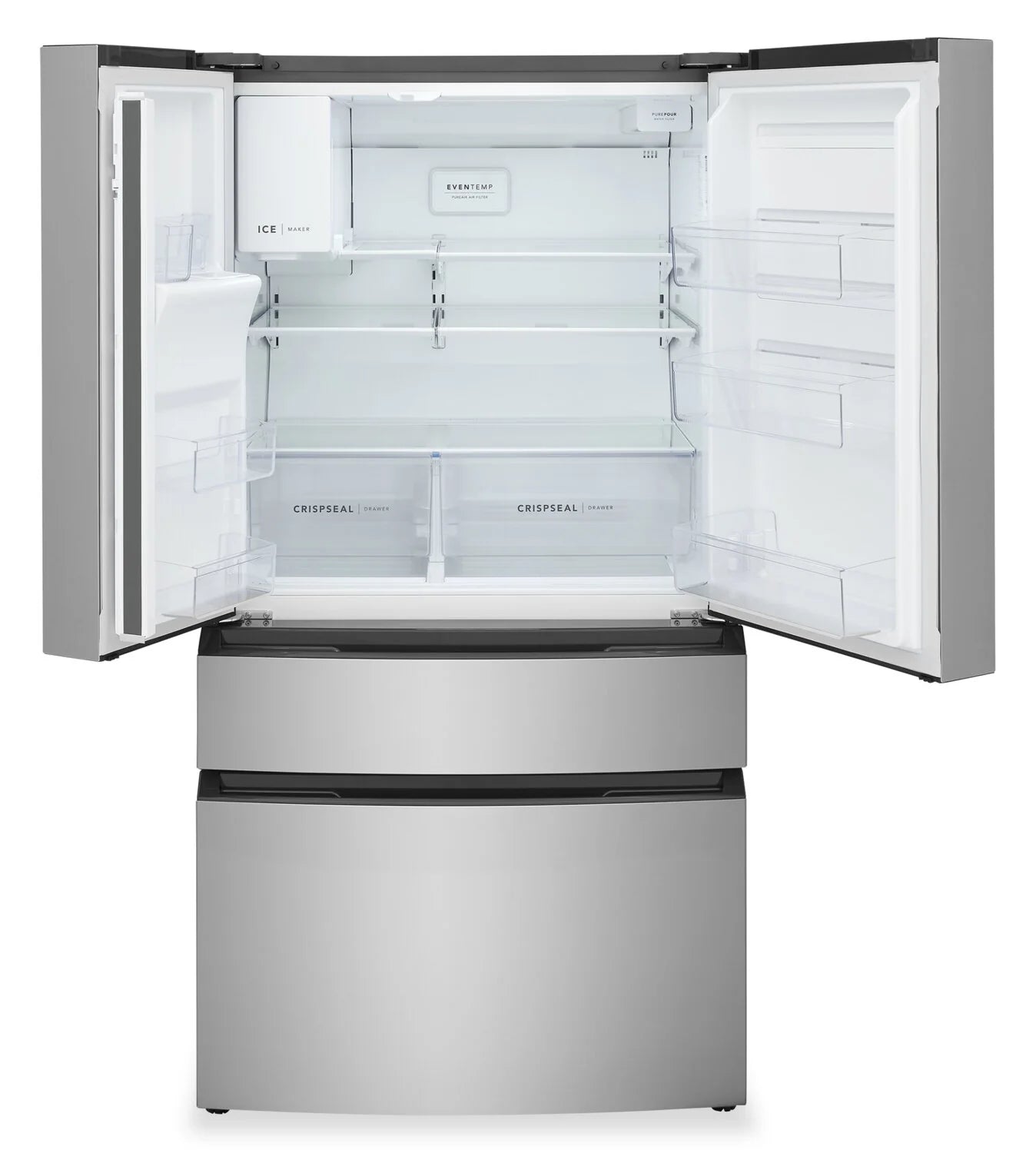 Réfrigérateur Frigidaire 36" 26,3 pi³ à 4 portes avec tiroir Custom-Flex en acier inoxydable FRMS2733AV