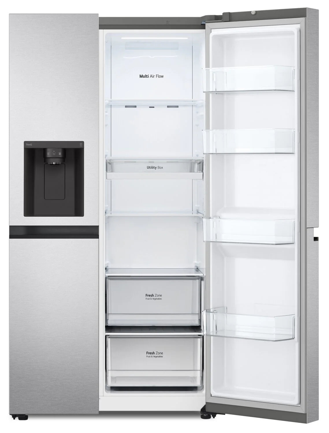 Réfrigérateur LG 23 pi³ Côte à Côte 36" Prof. Comptoir