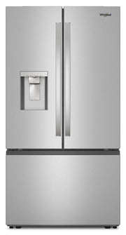 Réfrigérateur Whirlpool 36 po Portes Françaises 30 pi³ Inox