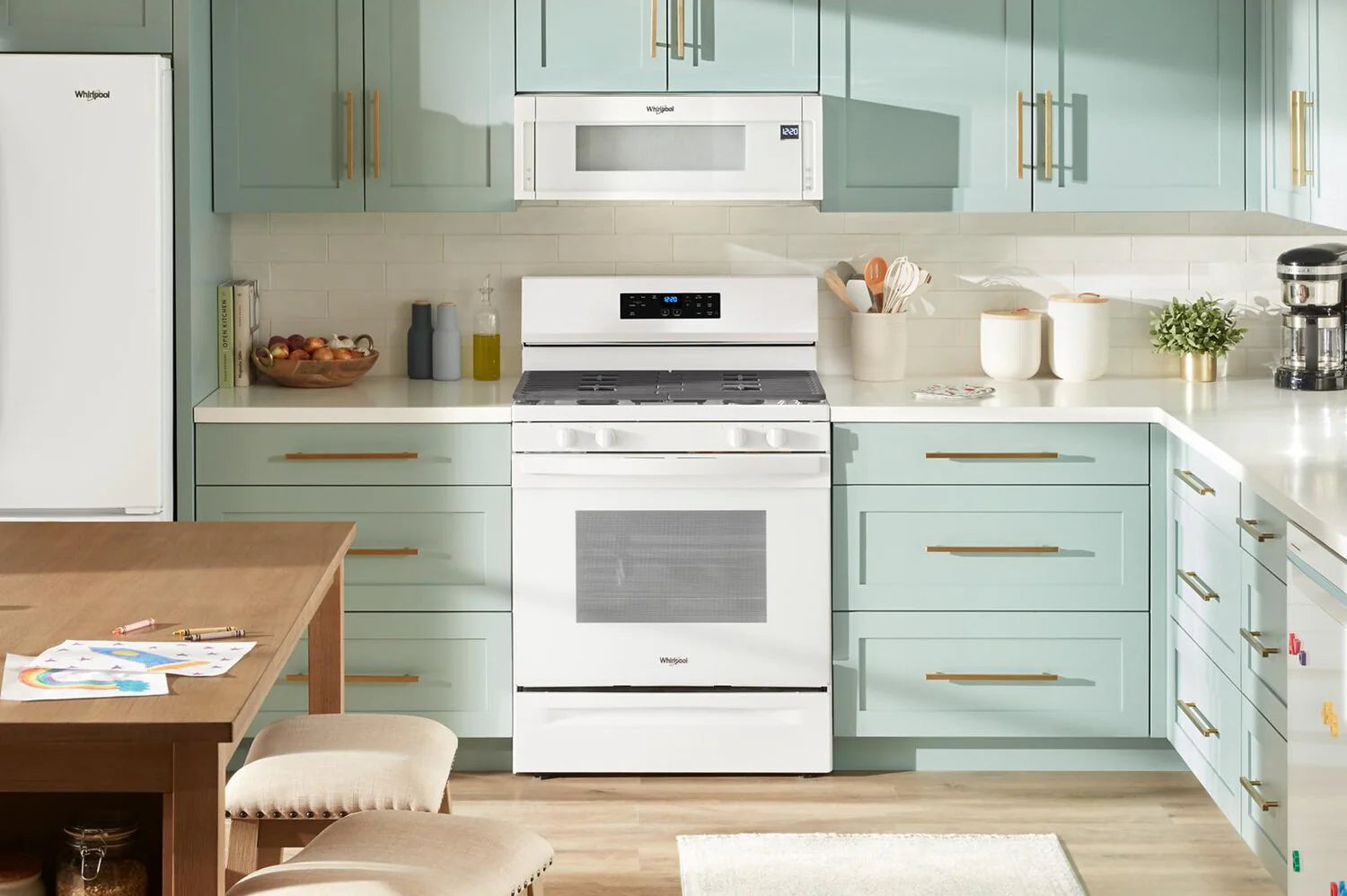 Cuisinière Whirlpool 30" 5,3 pi³ Gaz Blanche SpeedHeat