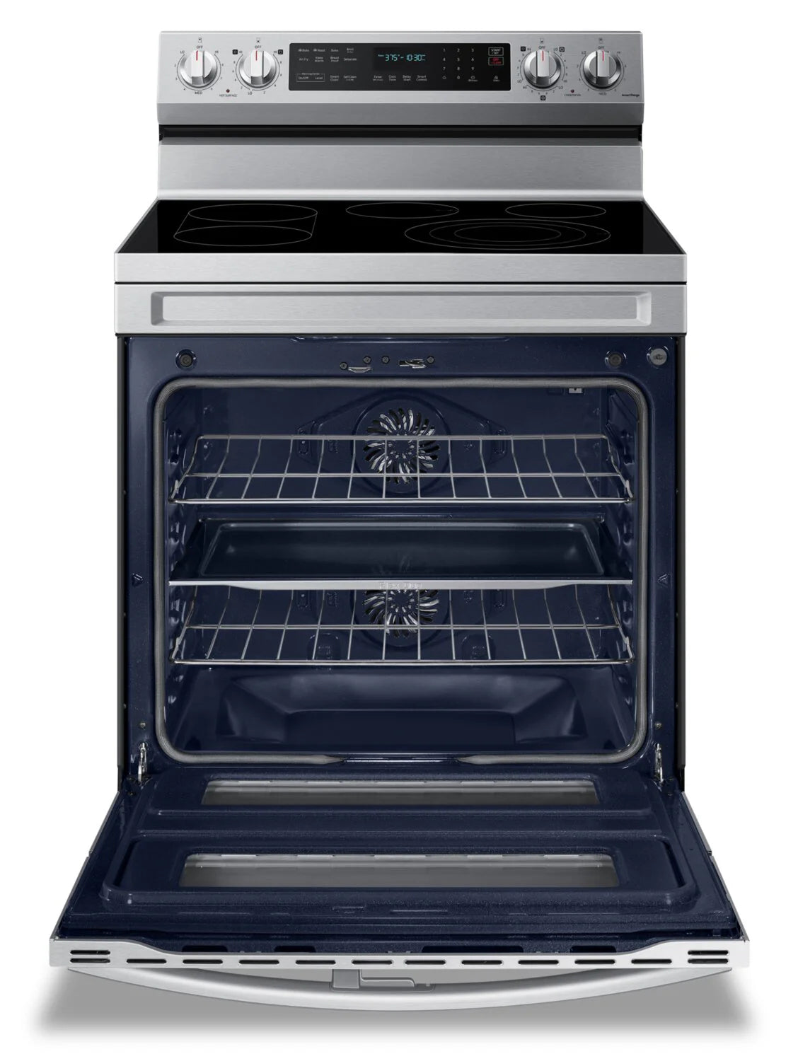 Cuisinière Samsung 30" 6,3 pi³ Élec. Double Four Flex Duo Air Fry Inox NE63A6751SS