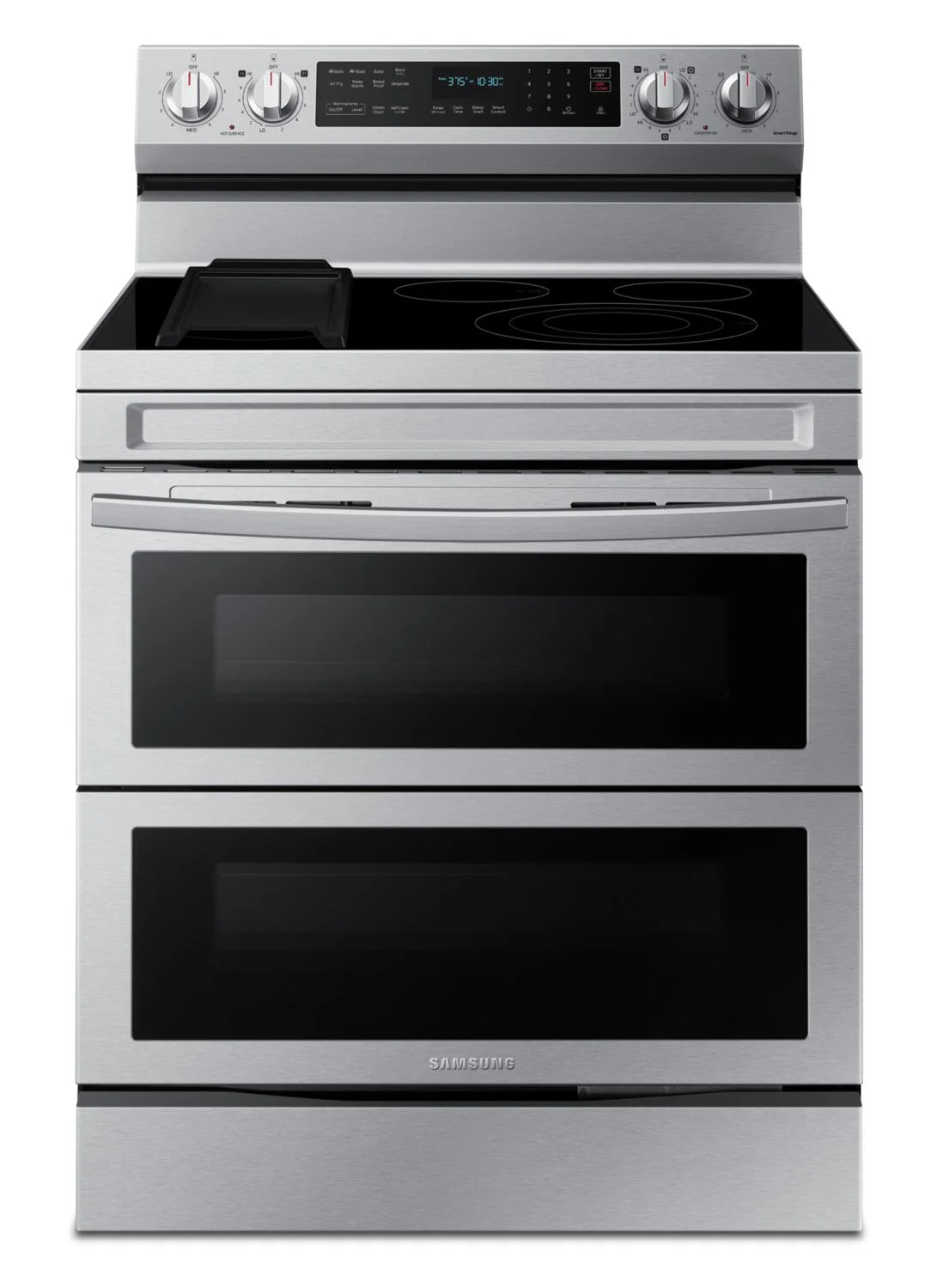 Cuisinière électrique double four Samsung 30 po 6,3 pi³ Flex Duo Air Fry inox NE63A6751SS