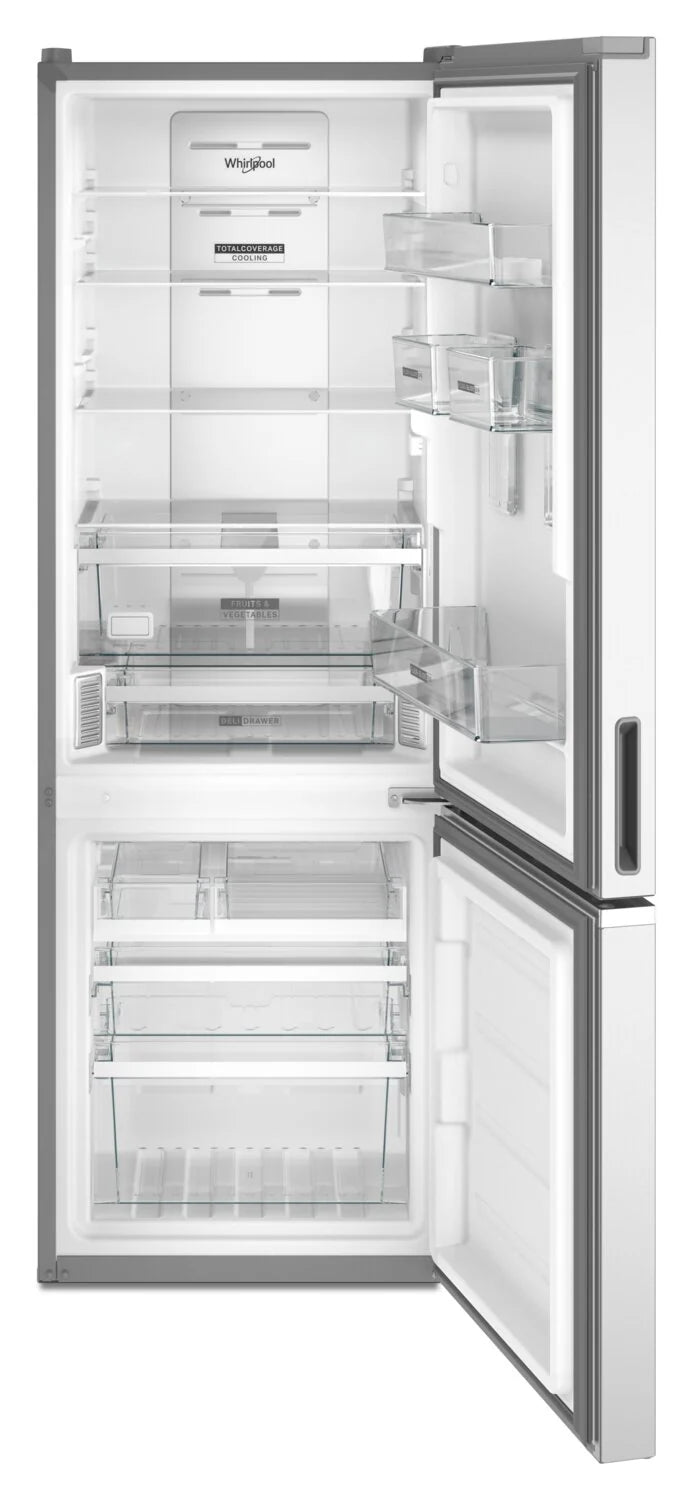 Réfrigérateur Whirlpool 13 pi³ Congélateur Bas 24" Inox