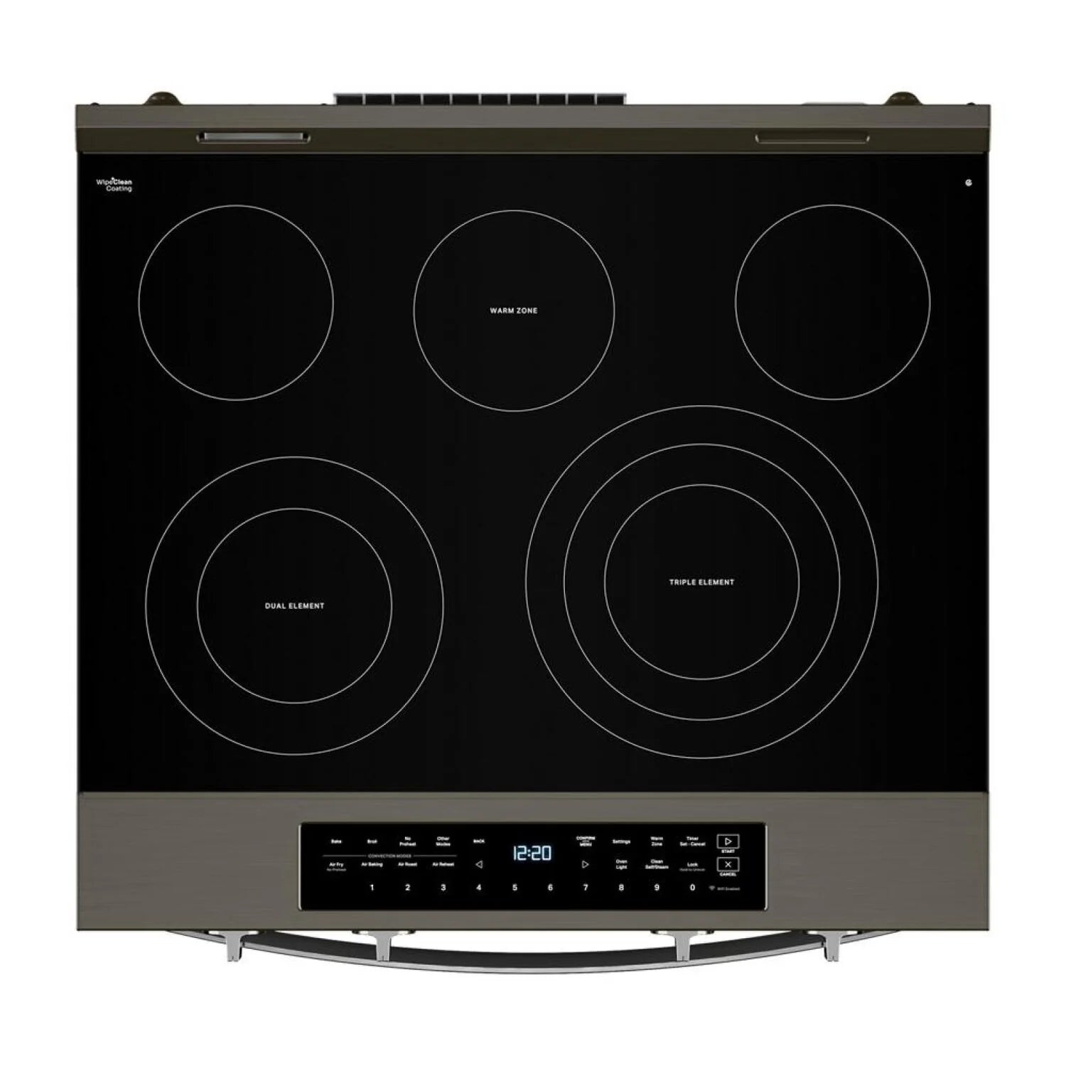 Cuisinière Whirlpool 5,3 pi³ Air Fry Inox Noir YWSES7530RV