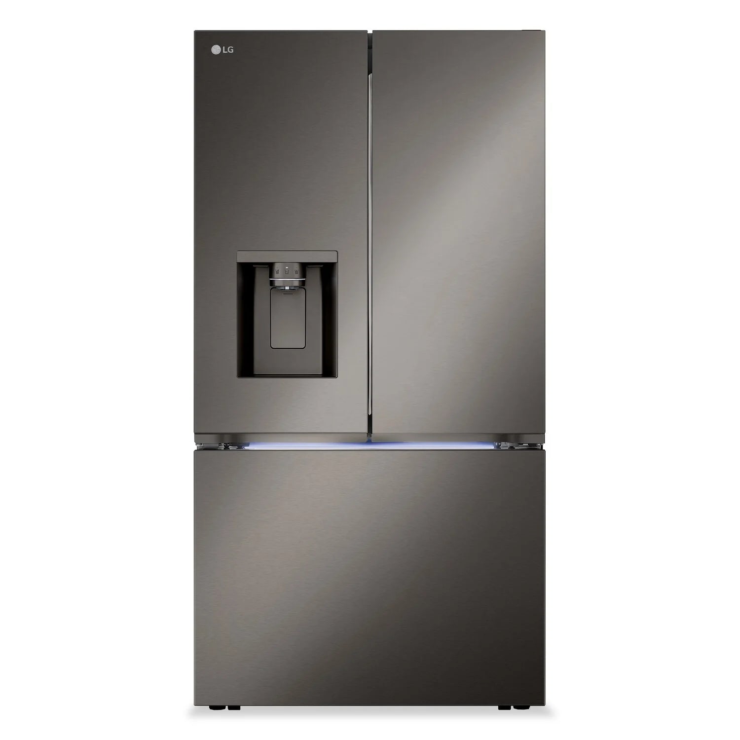 Réfrigérateur LG 26 pi³ Prof. Comptoir Inox Noir 4 Glaces