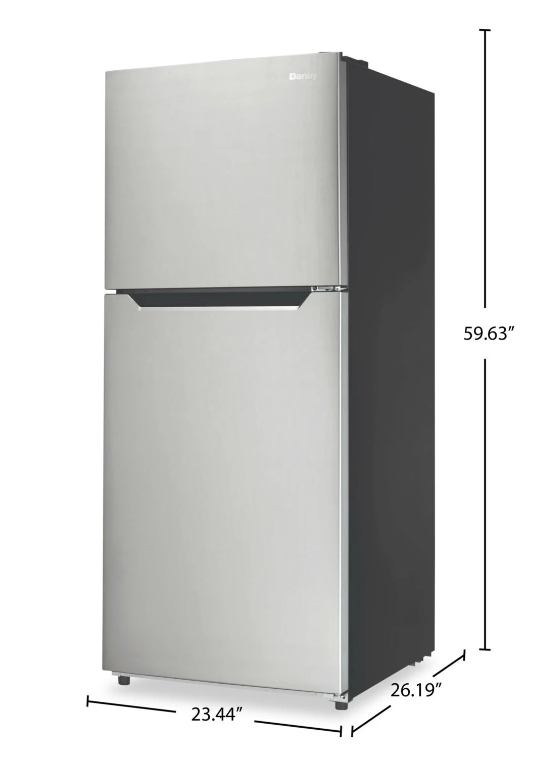 Réfrigérateur Danby 10,1 pi³ Congélateur Haut 24" sans Givre