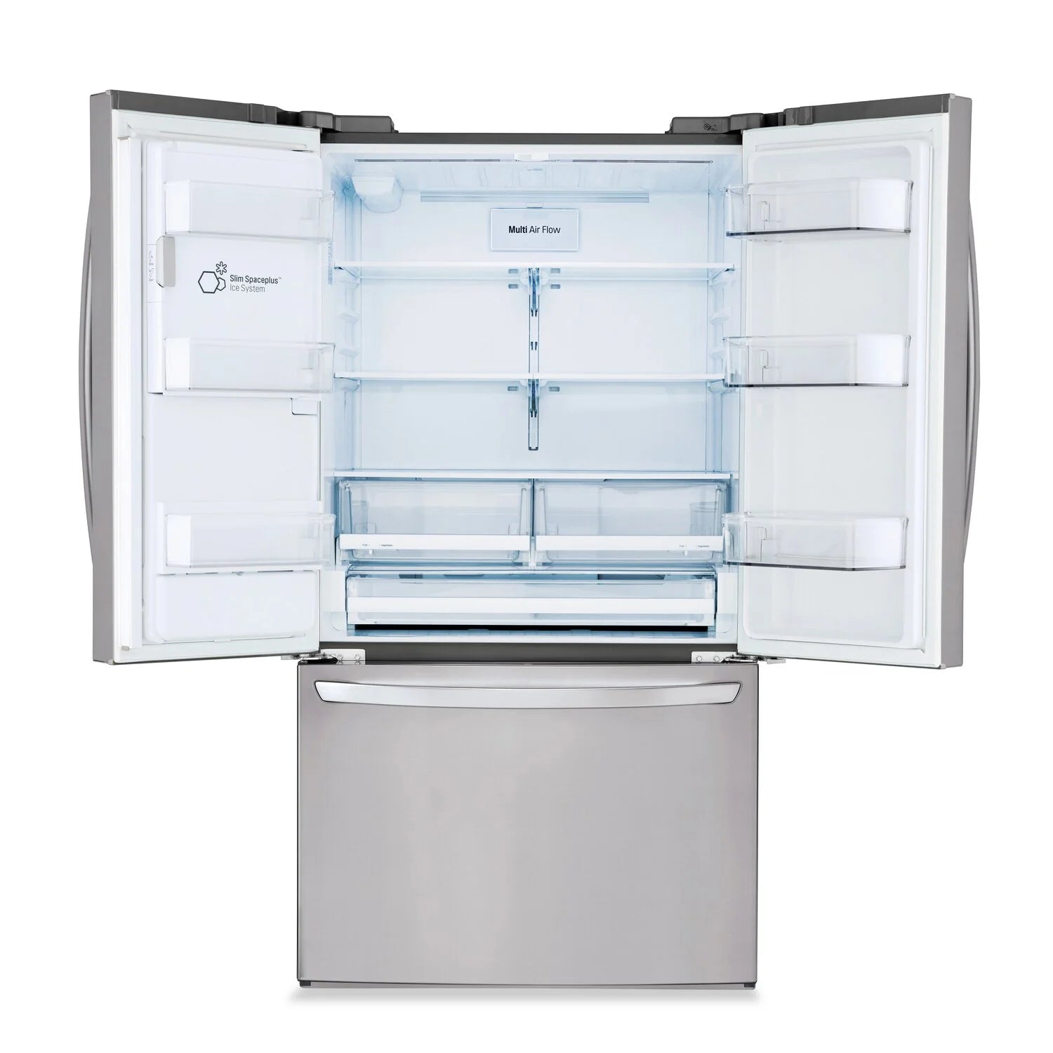 Réfrigérateur LG 36" 27,8 pi³ Portes Françaises Inox Smudge-Proof SlimSpace™ LRFS28XBS