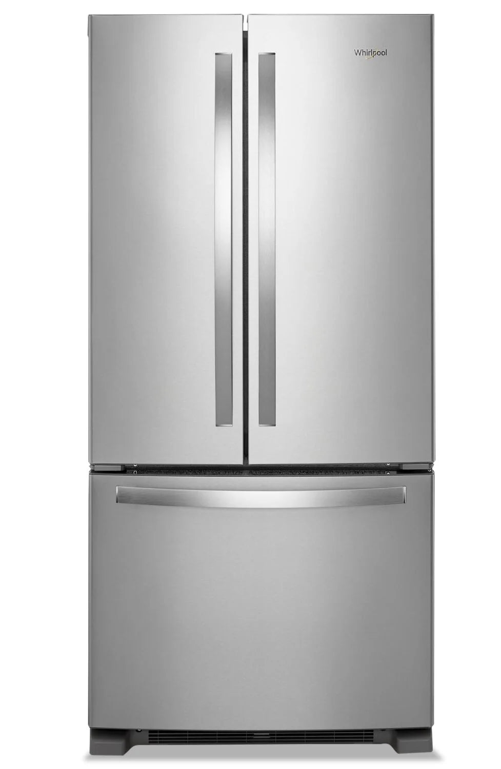 Réfrigérateur Whirlpool 33" 22,1 pi³ Portes Françaises Inox Anti-Traces WRFF5333PZ