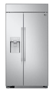 Réfrigérateur LG Studio 42" 25,6 pi³ Encastré Côte à Côte Inox Smudge-Proof SRSXB2622S