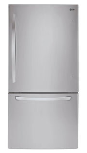 Réfrigérateur LG 22 pi³ Congélateur Bas 30" Inox Smudge-Proof