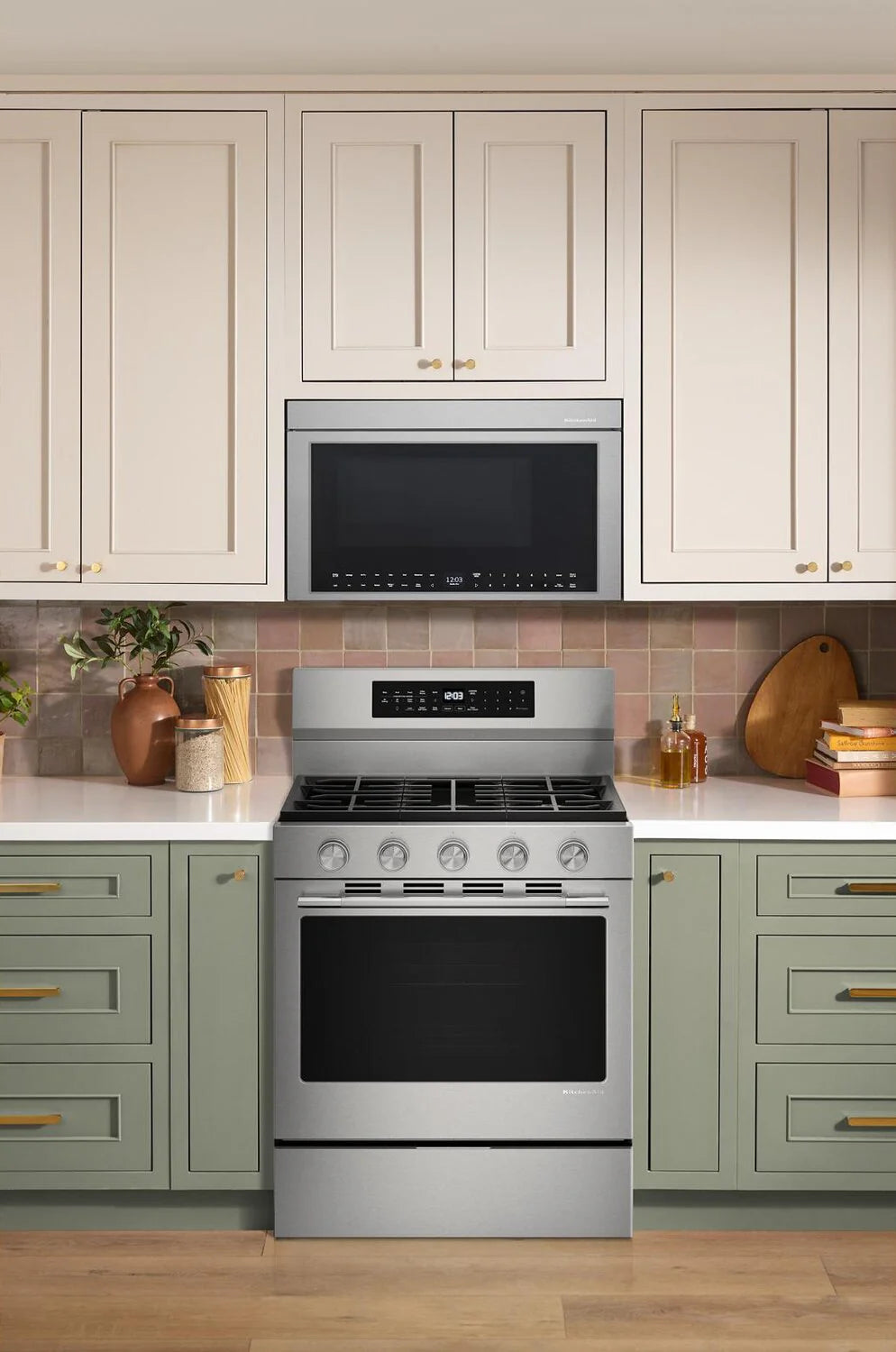 Cuisinière KitchenAid Gaz 5 pi³ Inox Anti-Trace KFGS530SPS