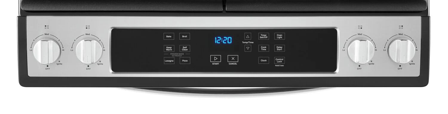 Cuisinière à gaz Whirlpool WEG515S0LS encastrable acier inoxydable 5 pi³