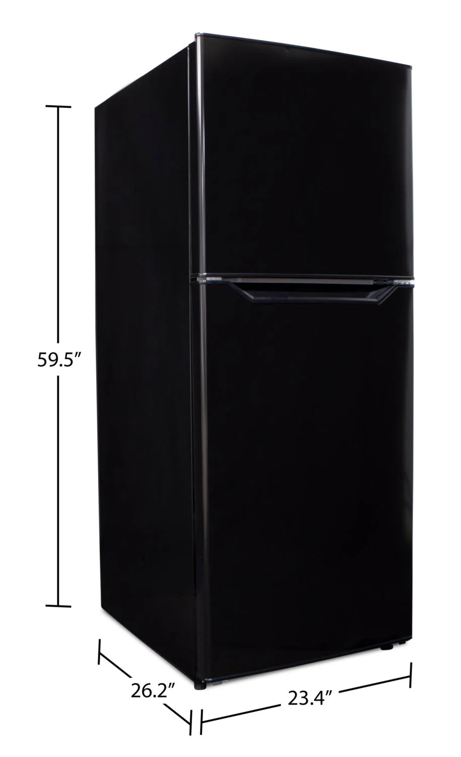 Réfrigérateur Danby 10,1 pi³ Congélateur Haut 24" Noir