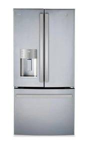 GE 17.5 cu. ft. French Door Refrigerator Stainless Steel 33 in.