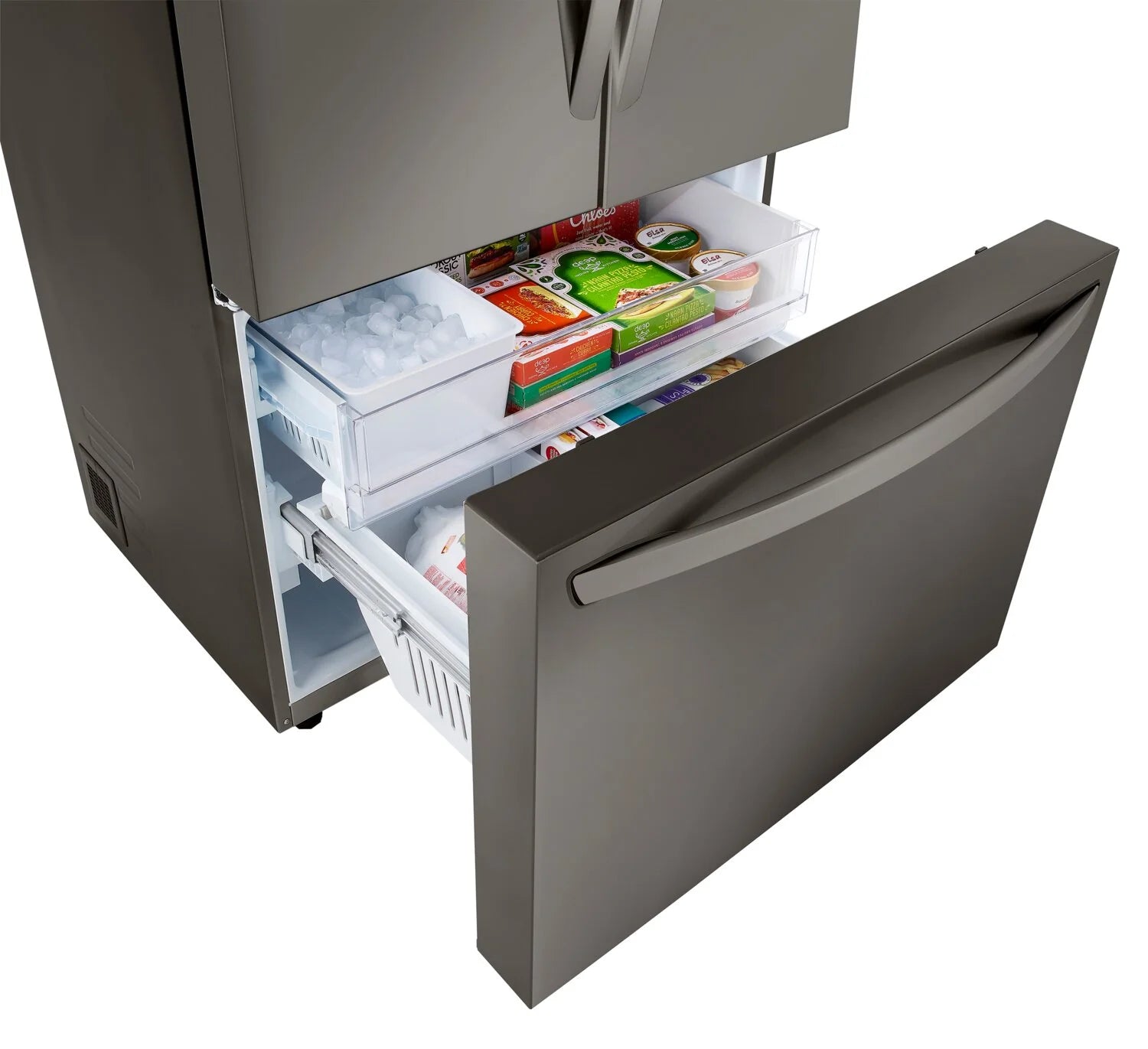 Réfrigérateur LG 36" 27 pi³ Portes Françaises Profondeur Comptoir MAX Inox Noir LRFLC2706D